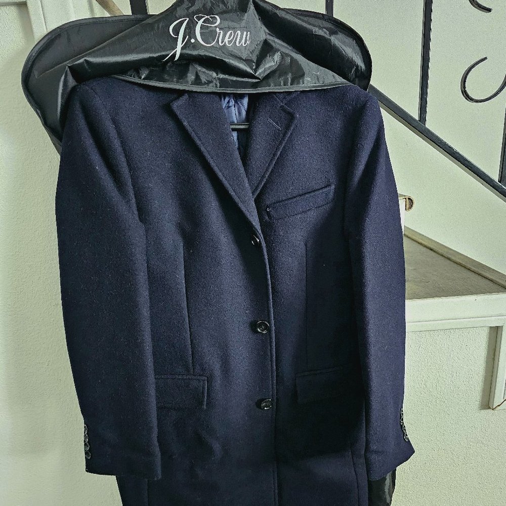 Men's Overcoat J Crew Navy
